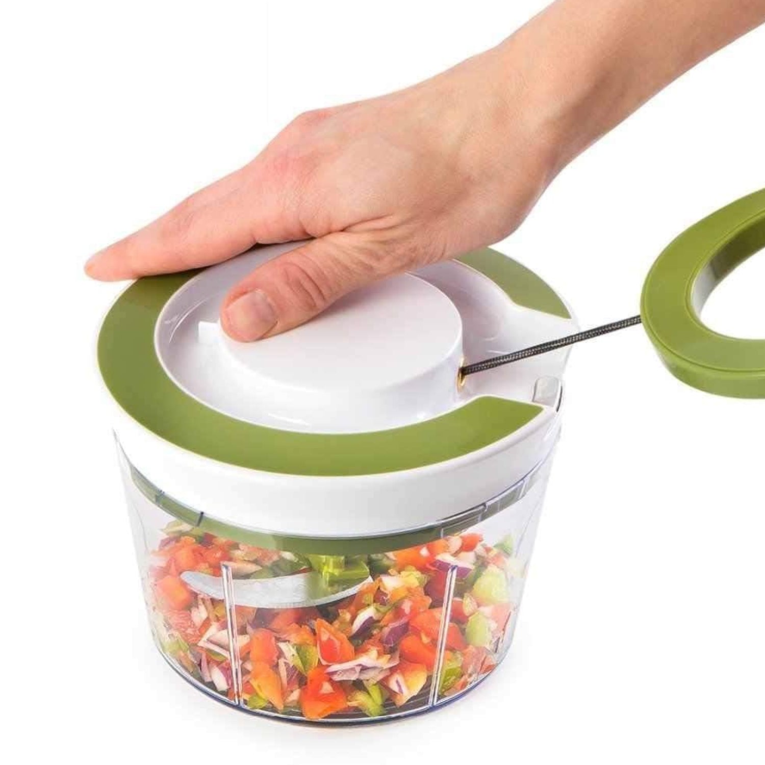 0079 Manual 2 in 1 Handy smart chopper for Vegetable Fruits Nuts Onions Chopper Blender Mixer Food Processor DeoDap 0079 Manual 2 in 1 Handy smart chopper for Vegetable Fruits Nuts Onions Chopper Blender Mixer Food Processor DeoDap
